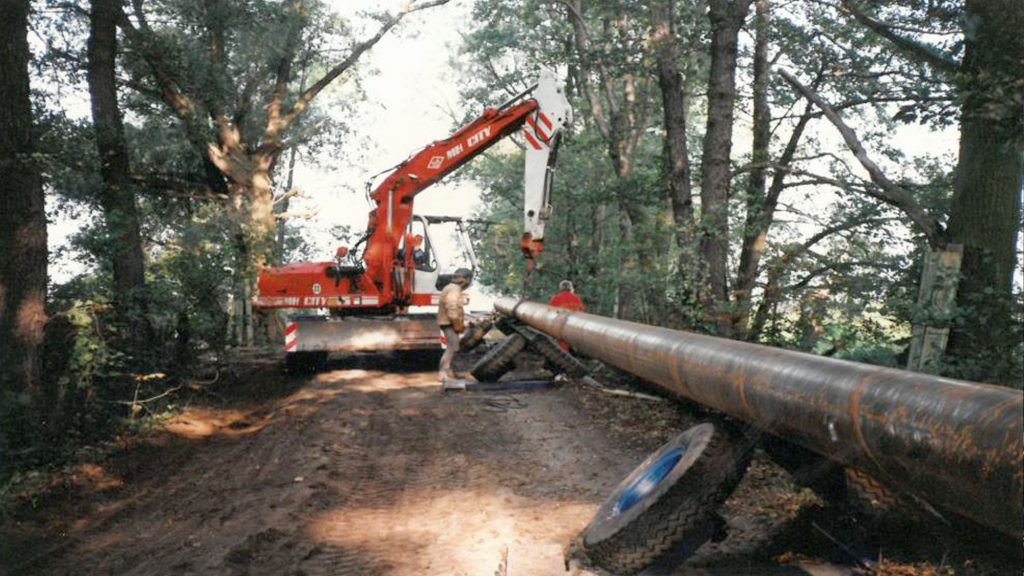 Dükerbau der Telekom 1992 als 600m lange Havelunterquerung